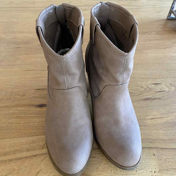 Ankle boot Tan Cowboy style - Picture 2 of 3